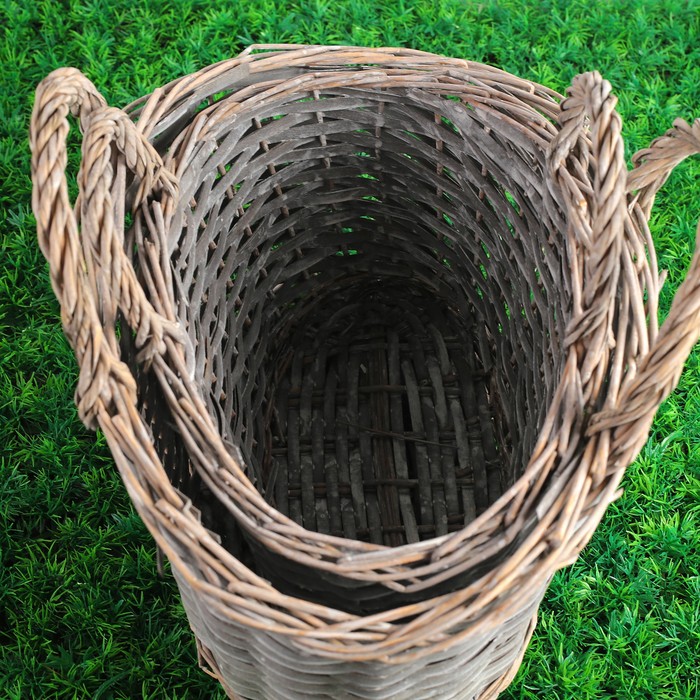 Набор корзин плетеных ива, 39х25х19х24х33см/34х20х17х22х30см, серые, 2 шт