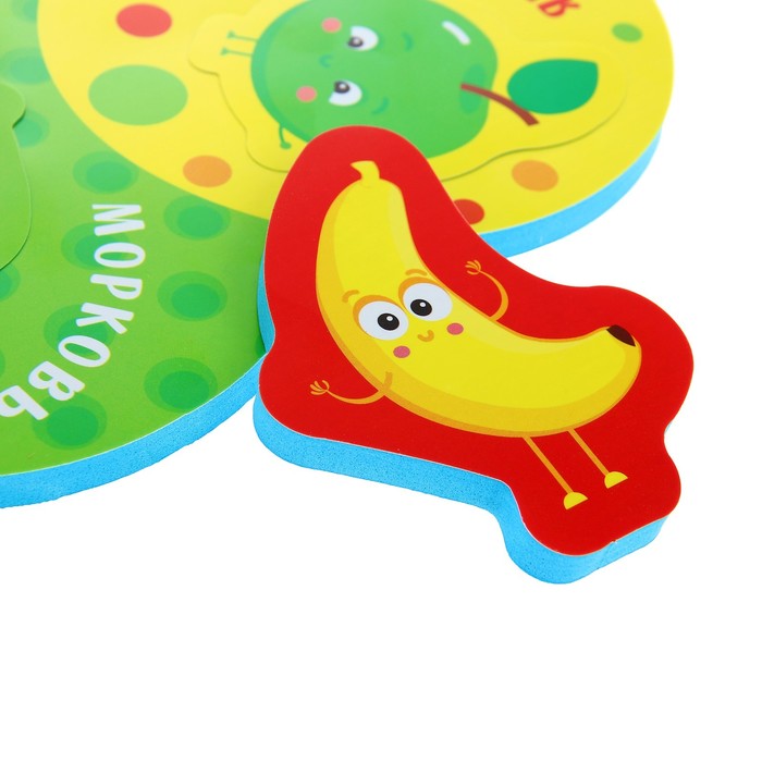 Набор игрушек для ванны «Фрукты и овощи»