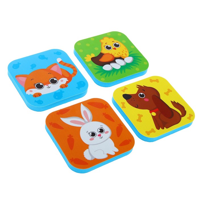 Набор игрушек для ванны «Домашние животные»