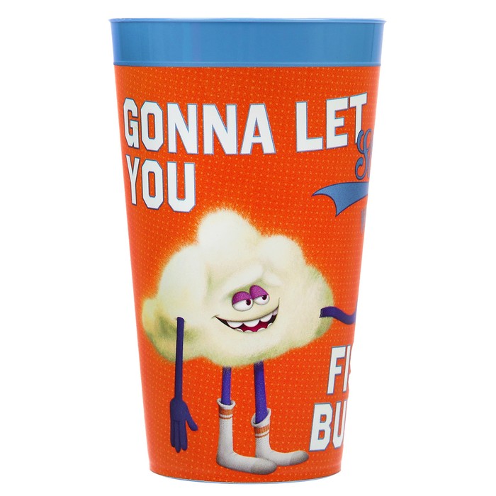 Стакан детский Trolls 400 мл, с декором, цвета МИКС