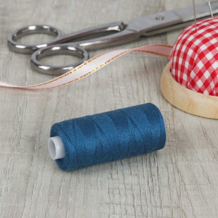 Нитки 20s/2, 183м, №315, цвет синий