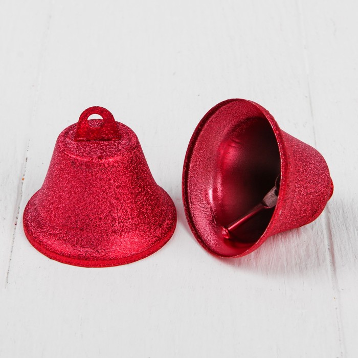 Колокольчик "Блеск", набор 2 шт, размер 1 шт 5 см, цвета МИКС