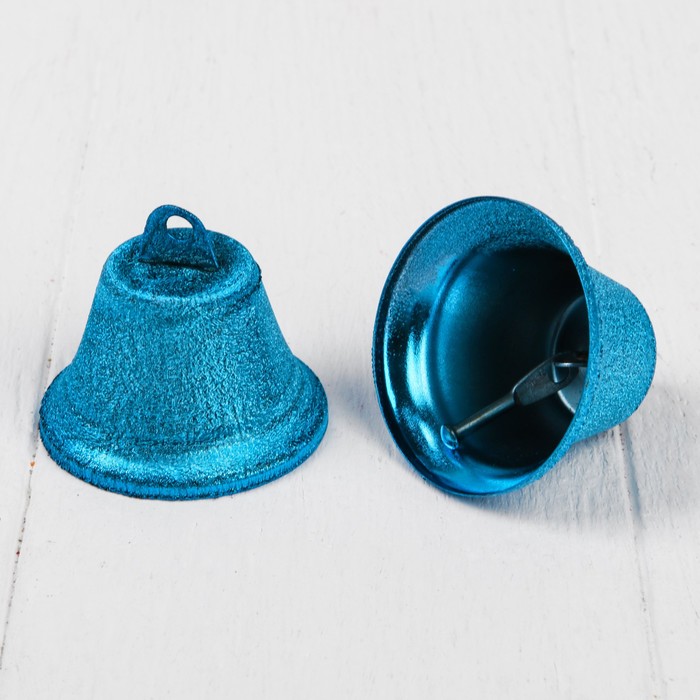 Колокольчик "Блеск", набор 2 шт, размер 1 шт 5 см, цвета МИКС