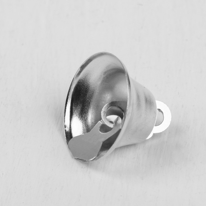 Колокольчик, набор 8 шт., размер 1 шт 2,1 см, цвет серебряный