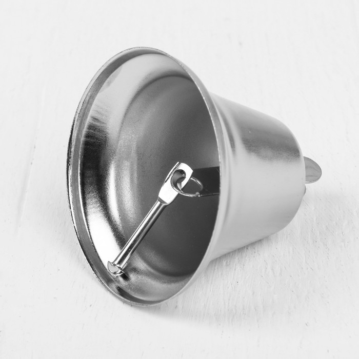 Колокольчик, размер 1 шт. 6,5 см, цвет серебряный