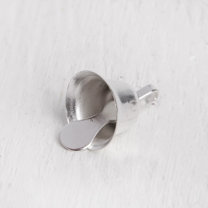 Колокольчик, набор 20 шт., размер 1 шт 1,1 см, цвет серебряный