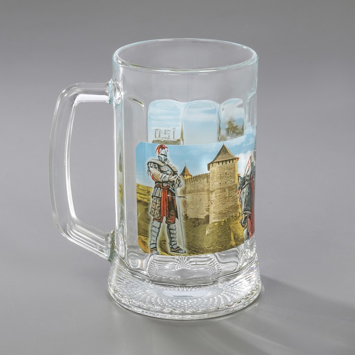 Кружка пивная 500 мл "Рыцари"