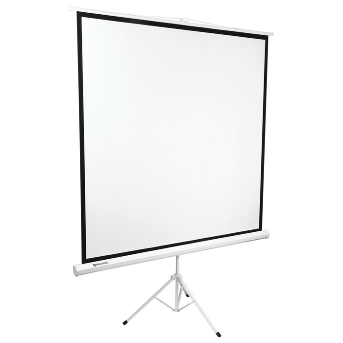Экран проекционный 200х200см BRAUBERG TRIPOD, матовый, на треноге 236731