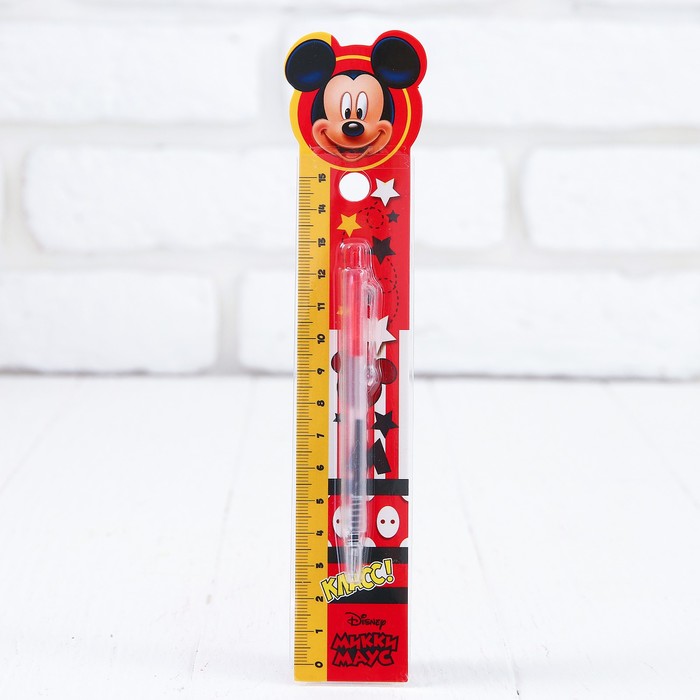 Ручка на открытке "Класс", Микки Маус