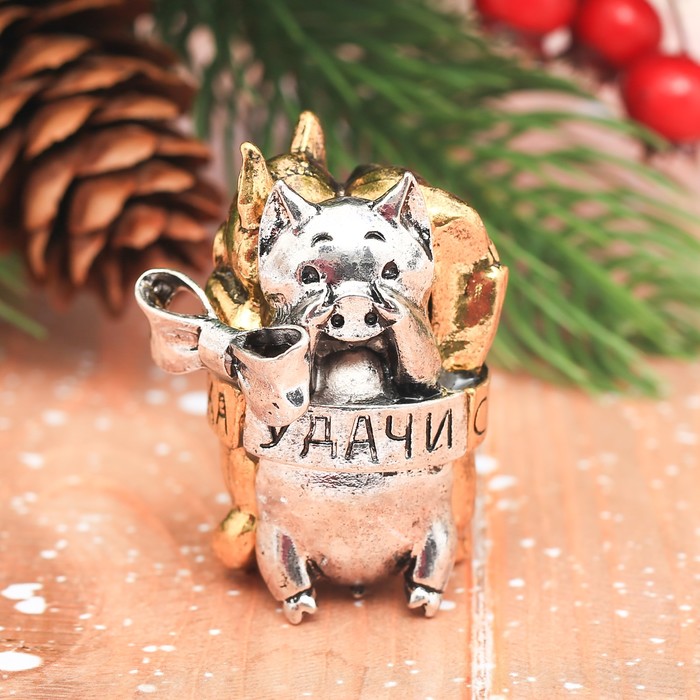 Фигурка новогодняя "Счастья, удачи, достатка"