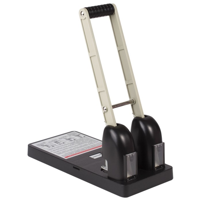 Дырокол 150л BRAUBERG "Kraft", мощный, металлический, черный 226870
