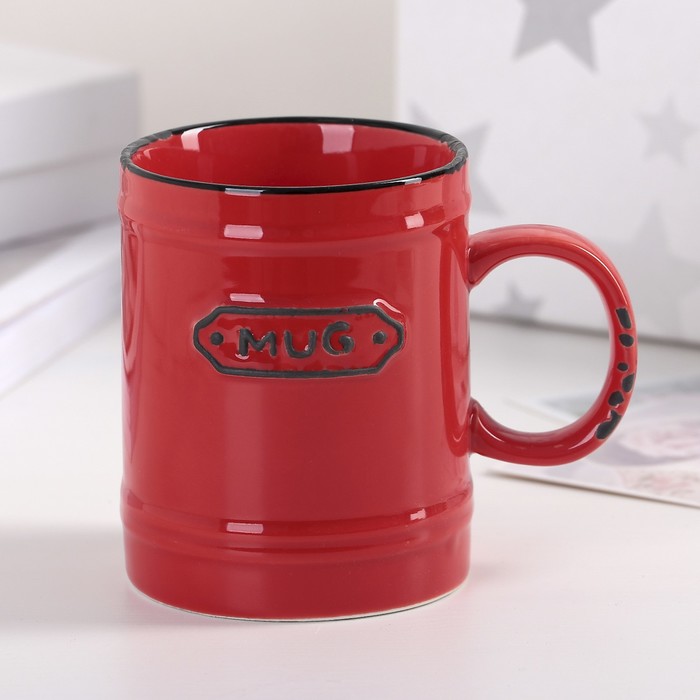 Кружка 350 мл "Бочонок", цвета МИКС