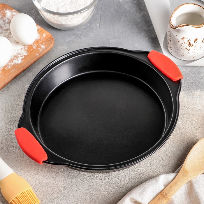 Форма для выпечки "Софт. Круг", силиконовые ручки, антипригарное покрытие