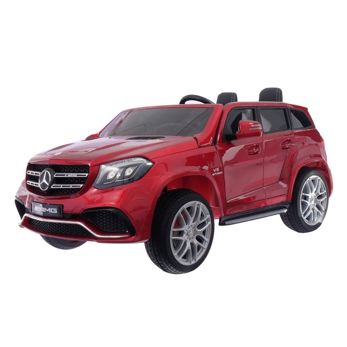 Электромобиль"MERCEDES-BENZ GLS AMG"4WD полный привод,окраска глянец крас,EVA колеса УЦЕНКА