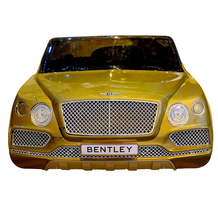 Электромобиль"BENTLEY BENTAYGA"окраска глянец коричневый EVA колеса кожаное сидение УЦЕНКА