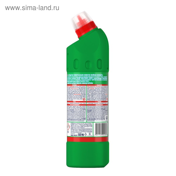 

Чистящее и дезинфицирующее средство Domestos "Хвойная свежесть", универсальное, 500 мл