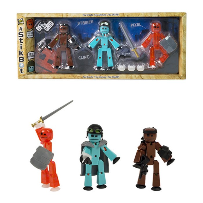 Набор Stikbot. Off the Grid, Striker, 3 фигурки