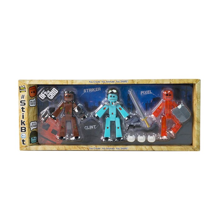 Набор Stikbot. Off the Grid, Striker, 3 фигурки