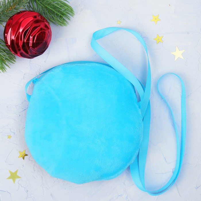 Мягкая сумочка "Дед Мороз с оленем"