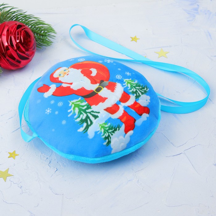 Мягкая сумочка "Дед Мороз и ёлочки"