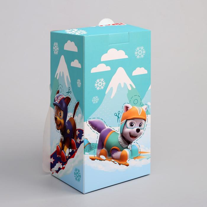 Коробка складная PAW PATROL "С Новым Годом", 10 х 10 х 20 см
