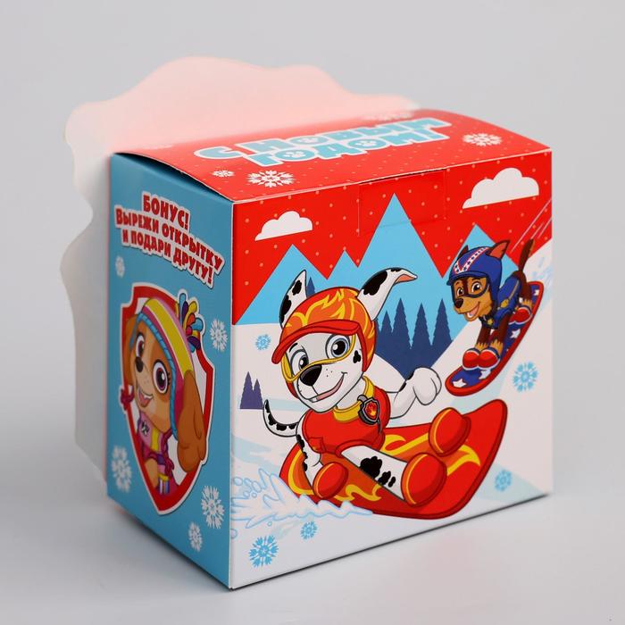 Коробка складная PAW PATROL "С Новым годом", 11 х 11 х 8 см