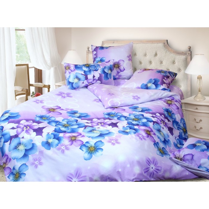 КПБ 1,5сп арт.2058 , 147х215см, 150х215см, 70х70см 2 шт, пэ 60 г/м, пэ100%