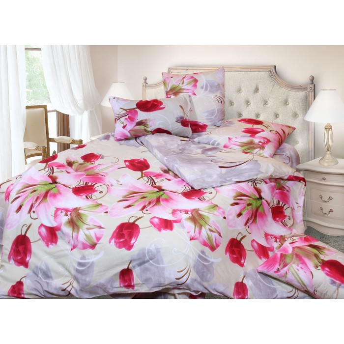 КПБ 1,5сп арт.2067 , 147х215см, 150х215см, 70х70см 2 шт, пэ 60 г/м, пэ100%