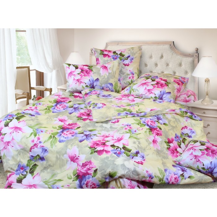 КПБ Дуэт арт.1393, 147х215 см 2шт, 200х217 см, 70х70 см 2шт, пэ 60 г/м, пэ100%