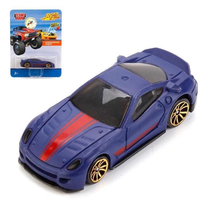 Машина металлическая "Гонка", 7,5 см меняет цвет в воде, МИКС EBS868-R  МИКС