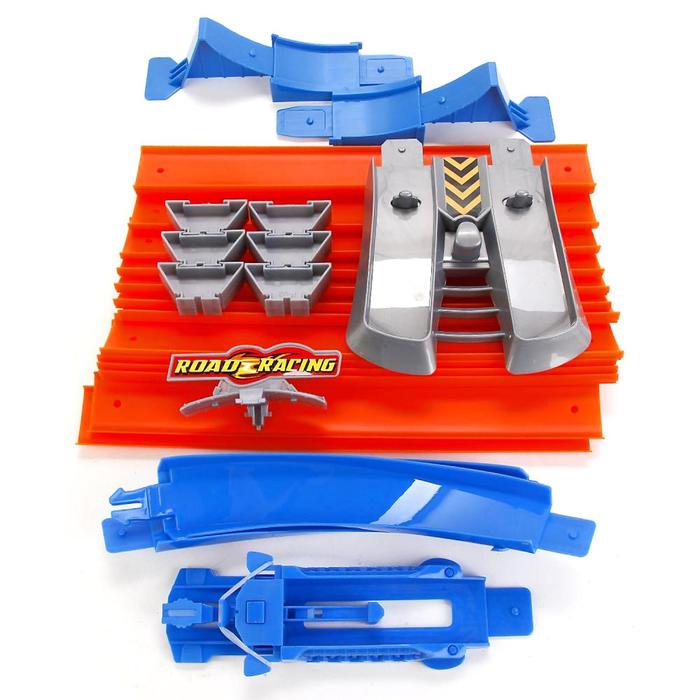 Трек гоночный с мертвой петлей и 2 металлическими машинками, 7,5 см