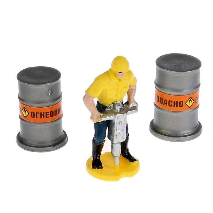 Машина металлическая инерционная "Троллейбус" с аксессуарами, 16,5 см SB-17-80WB