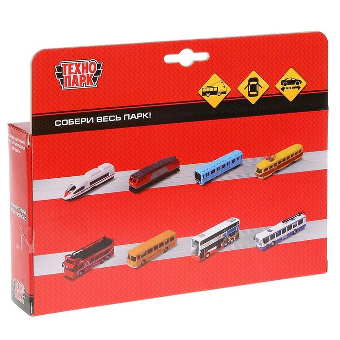 Машина металлическая инерционная "Троллейбус" с аксессуарами, 16,5 см SB-17-80WB