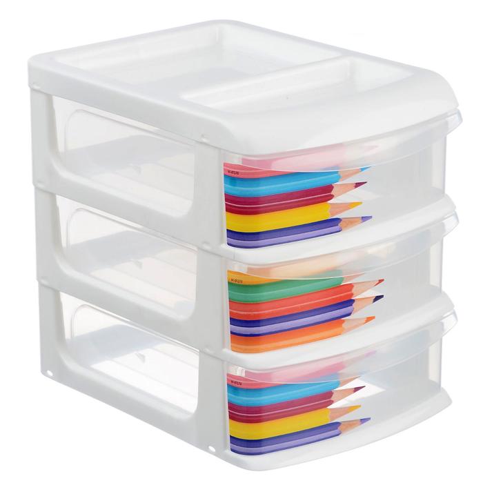 Универсальный бокс средний "Канцтовары", 3 секции