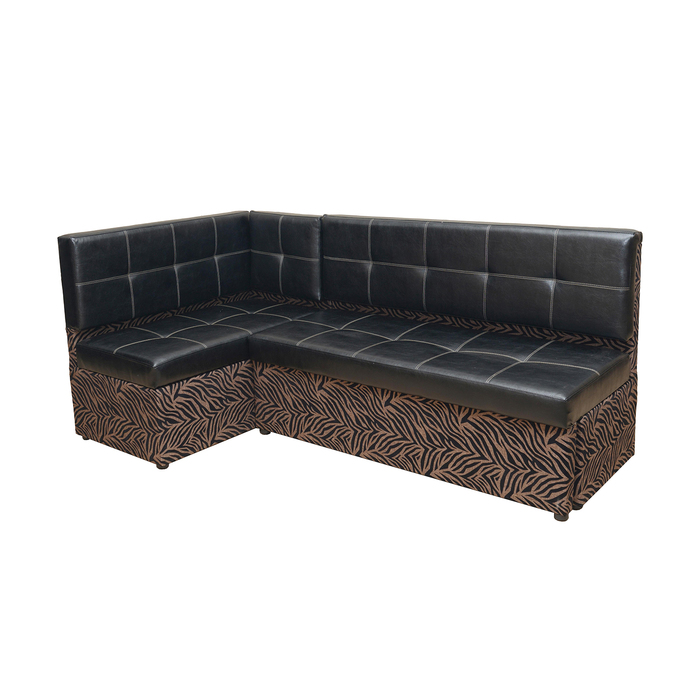 Кухонный уголок шенилл "ХИТ ЭКЗО 3" + иск. кожа "Ecotex A 213", левый