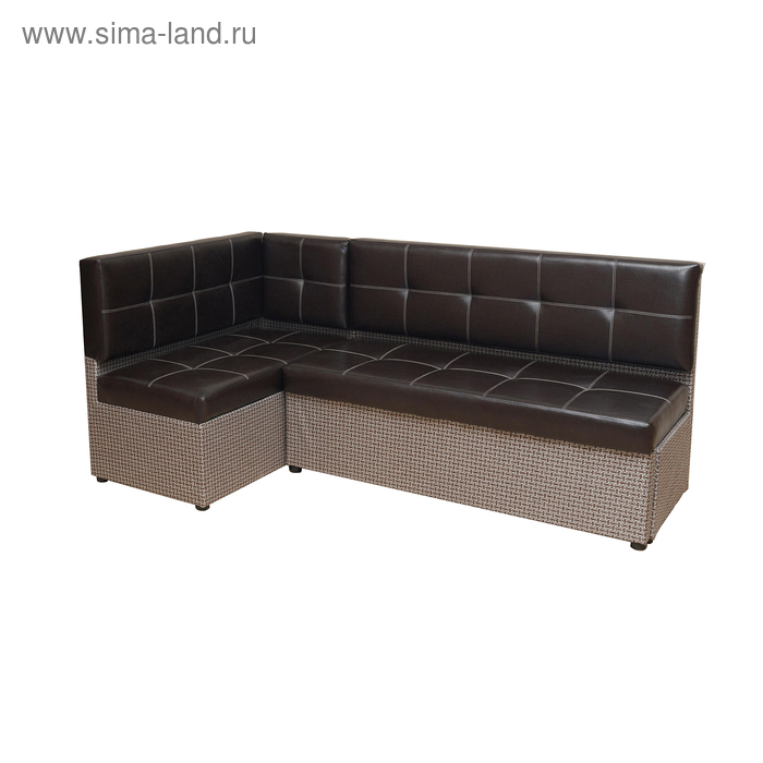 

Кухонный уголок рогожка "Скиф" № 104 + иск. кожа "Ecotex A 213", левый