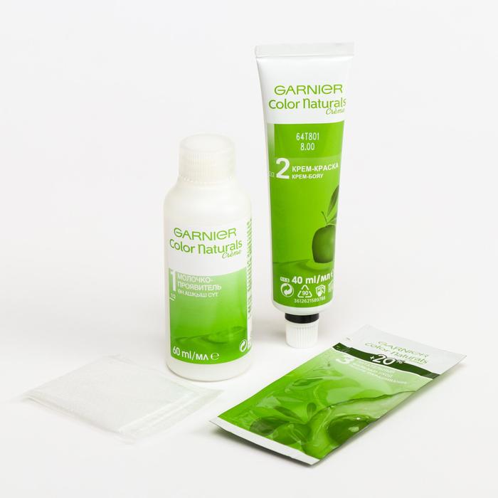 Стойкая крем-краска Garnier Color Naturals для волос, оттенок 8.00, Глубокий Светло-русый
