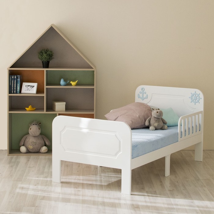 Кровать подростковая &quot;Море&quot;, белая
