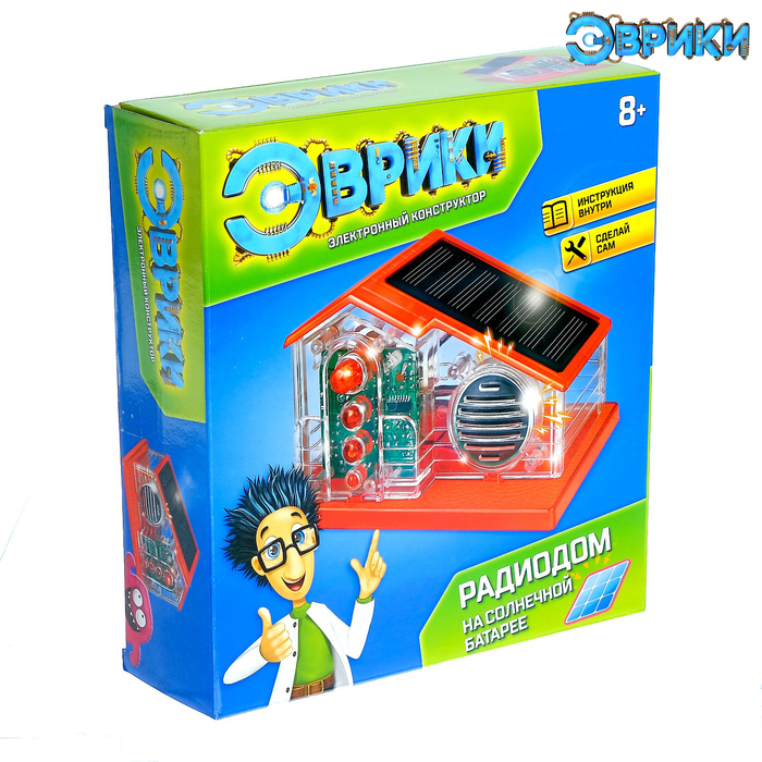 Электронный конструктор «Радиодом», работает от солнечной батареи