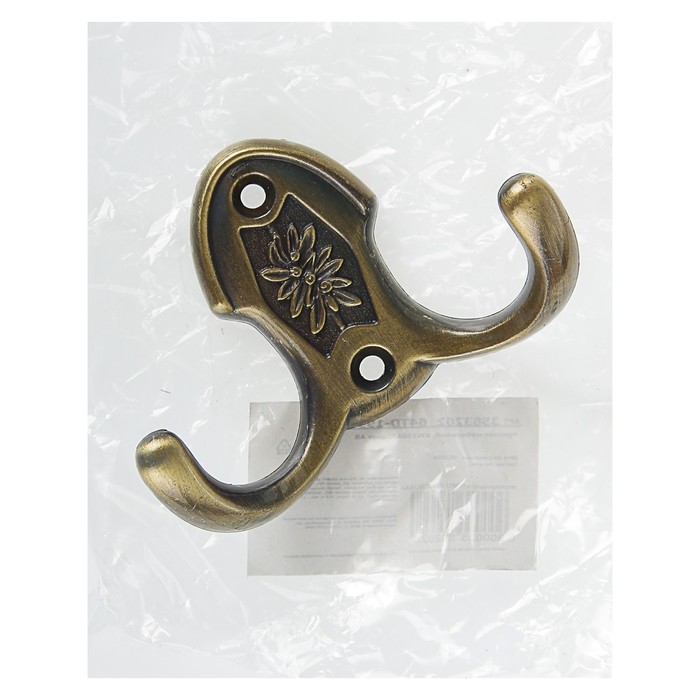 Крючок мебельный, KM220AB, цвет бронза