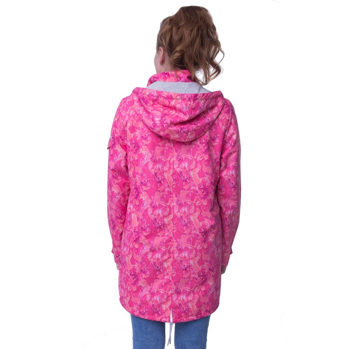 Парка для девочки, рост 134 см, цвет розовый