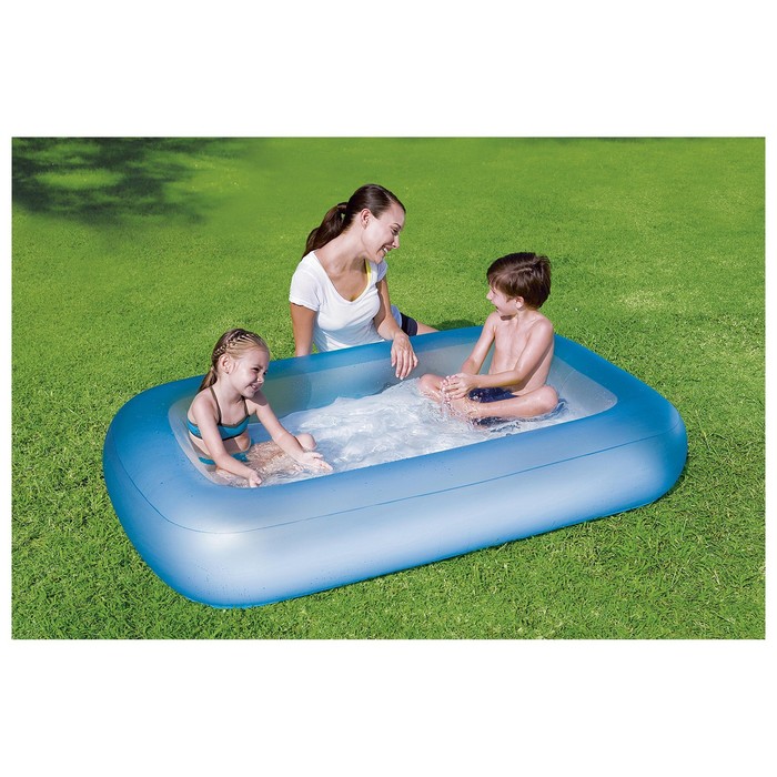 Бассейн надувной прямоугольный, 165 х 104 х 25 см, цвет МИКС