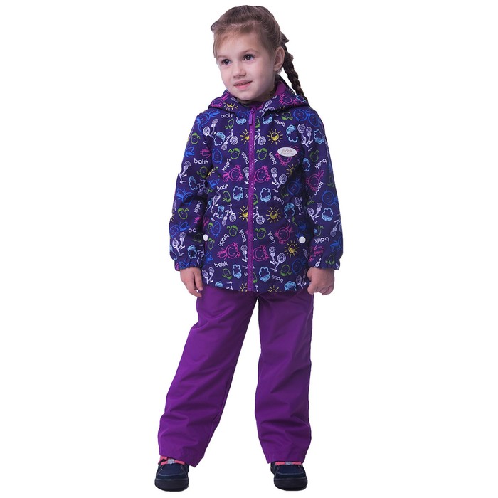 Комплект для девочки, рост 92 см, цвет сиреневый