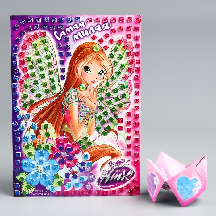 Мозаика стикерная "Самая милая" феи ВИНКС: Флора, EVA стикеры