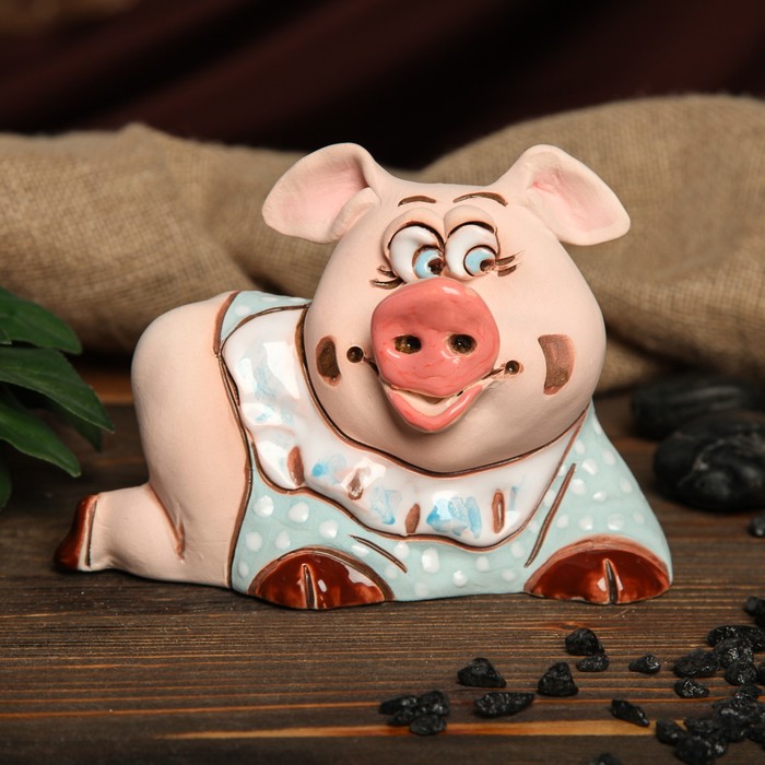 Копилка авторская "Свинка Карапуз", микс