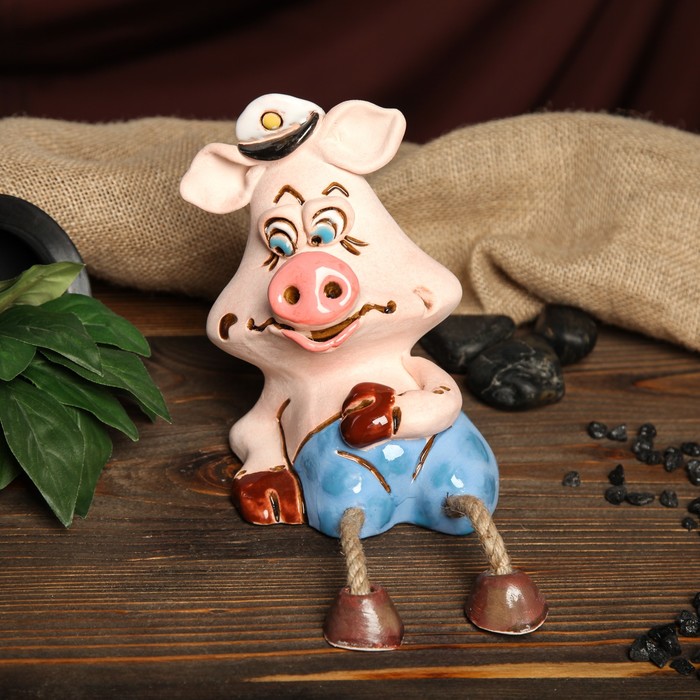 Копилка авторская "Кайфующая Свинка", микс