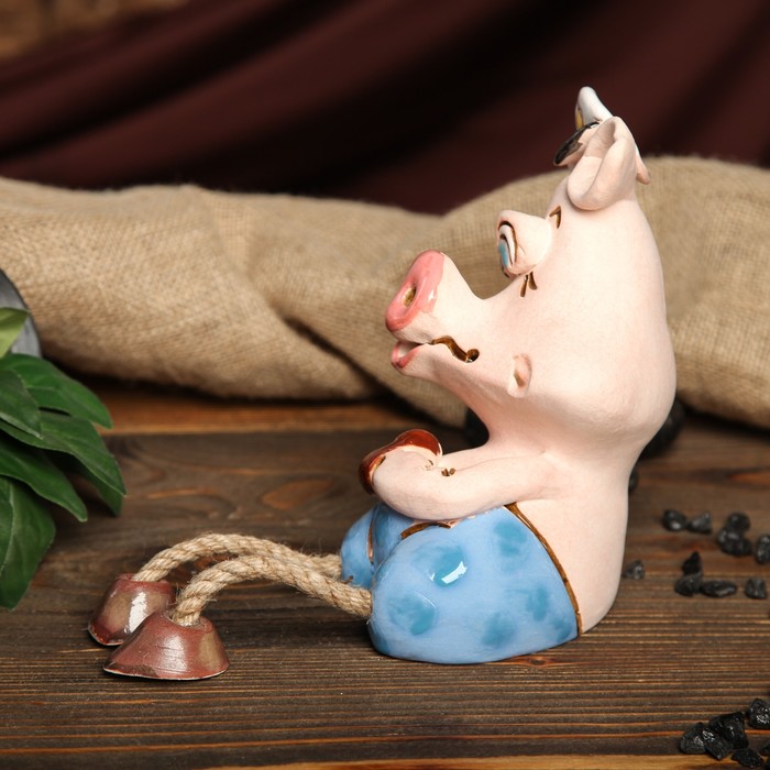 Копилка авторская "Кайфующая Свинка", микс