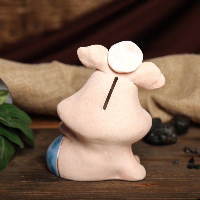 Копилка авторская "Кайфующая Свинка", микс