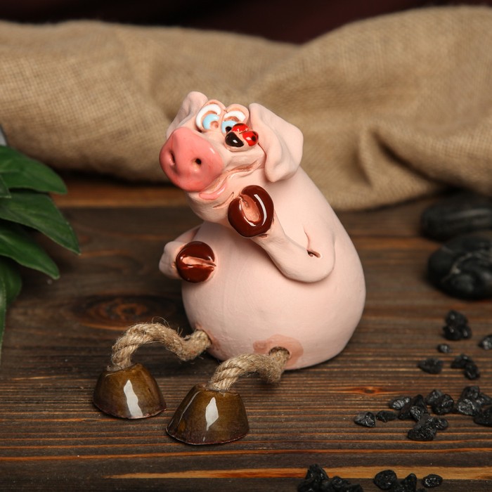 Копилка авторская "Свинка" микс