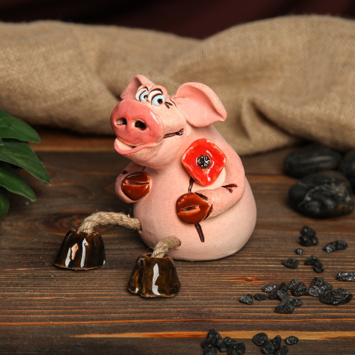 Копилка авторская "Свинка" микс